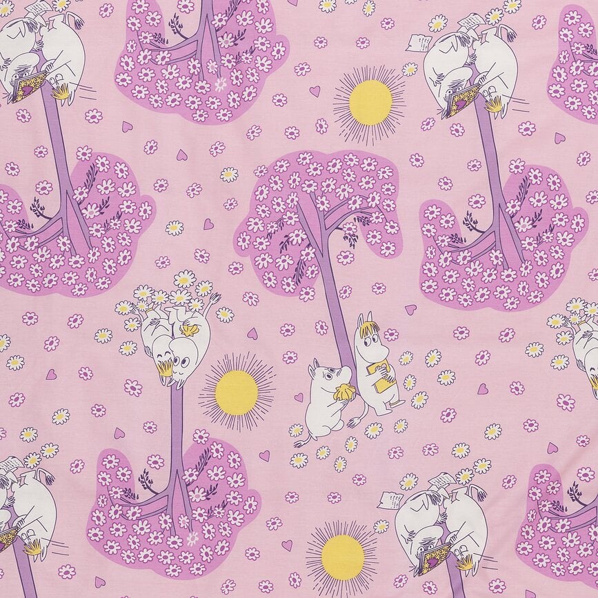 Ropa de cama Arabia Finland Moomin Sweethearts 140 x 200 cm con funda de almohada 50 x 70 cm
