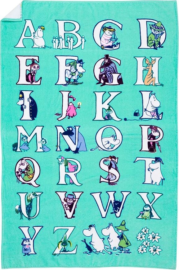 Ručnik Arabia Finland Moomin Alphabets 95 x 150 cm
