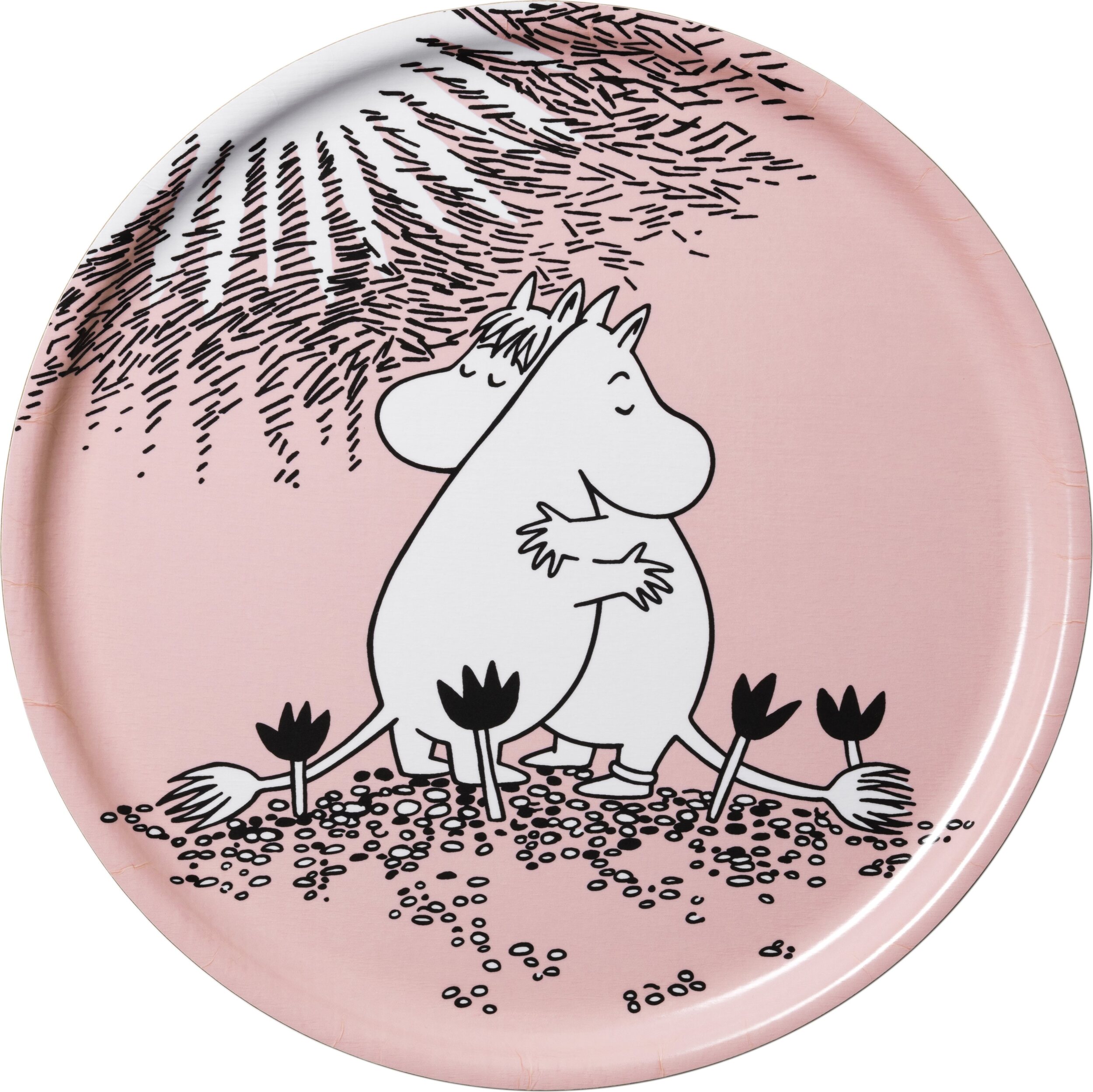 Serviertablett Arabia Finland Mumin 'Love 30' 35 cm
