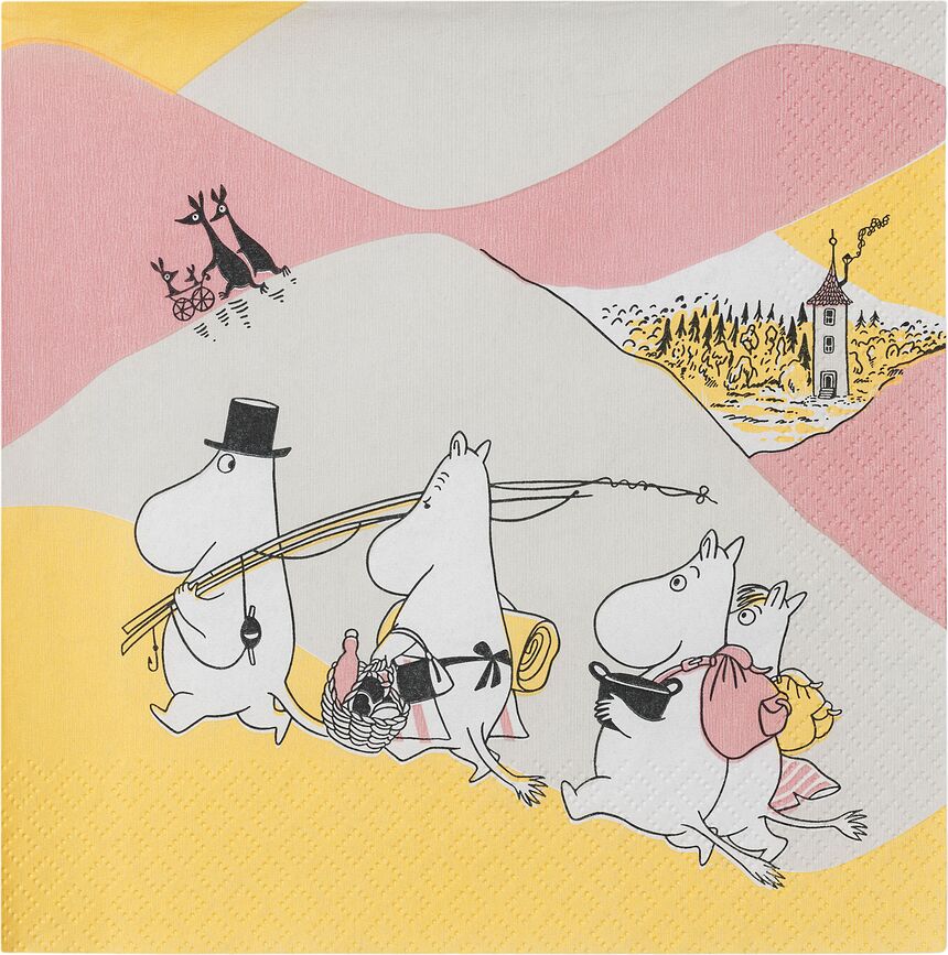 Servilletas de papel Arabia Finland Moomin, 33 cm, 20 unidades