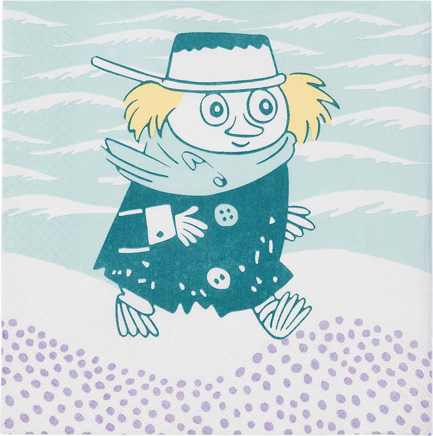 Servilletas de papel Moomin "Beach Day" de Arabia Finland, 33 cm, 20 unidades