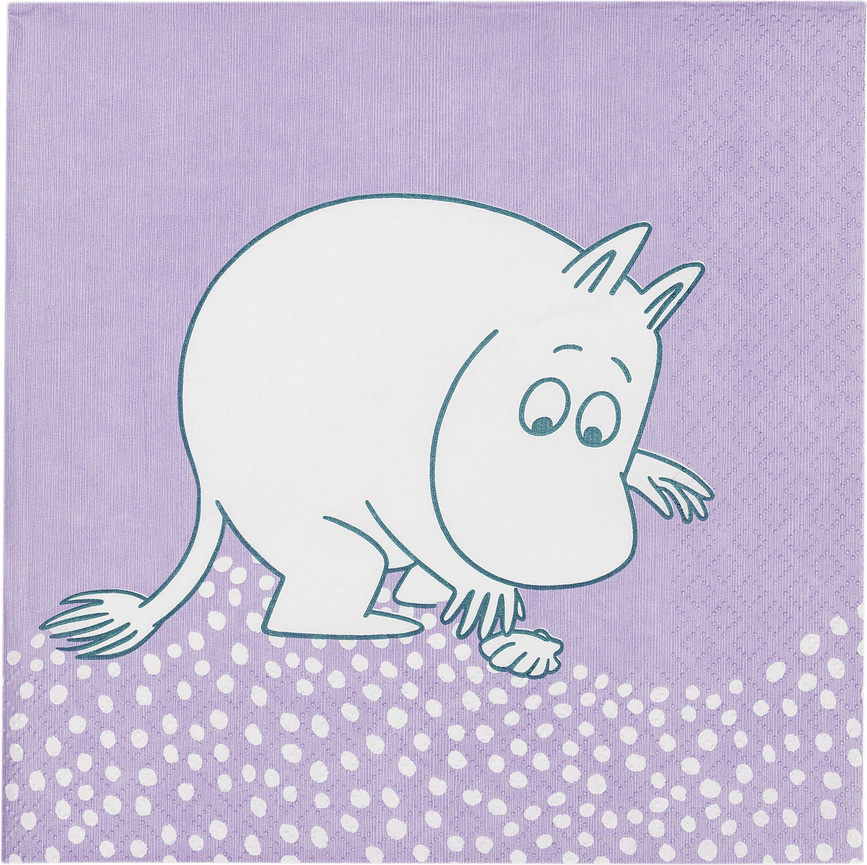 Servilletas de papel Moomin "Beach Day" de Arabia Finland, 33 cm, 20 unidades