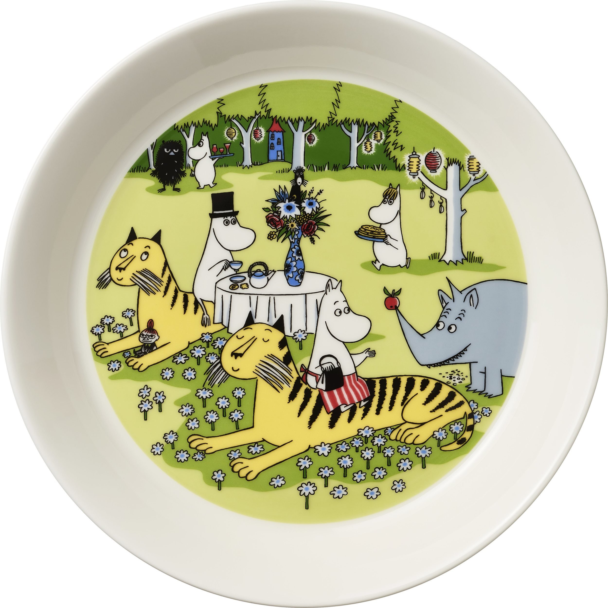 Talerz Arabia Finland Muminki Garden Party 19 cm
