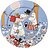 Тарілка для сервірування Arabia Finland Мумі-тролі Family Time 30 см, синя
