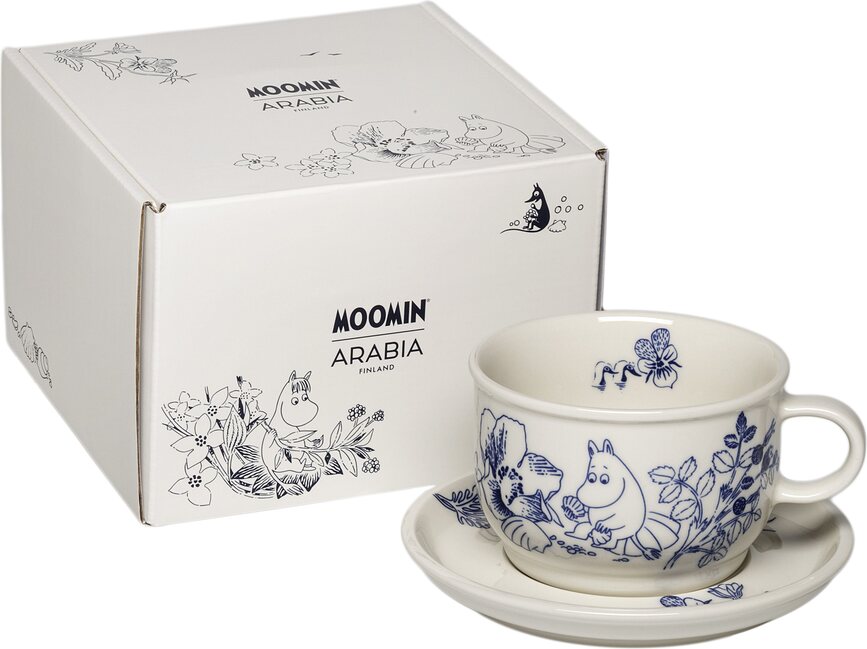 Tasse avec soucoupe Arabia Finland Moomin Haru 300 ml