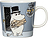 Taza Arabia Finland Moomin, diseño Papá Mumin, gris