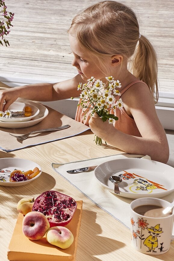 Taza Arabia Finland Moomin, diseño Muminek, verde