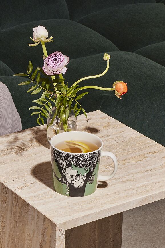 Taza Moomin Arabia Finland, 400 ml, celeste