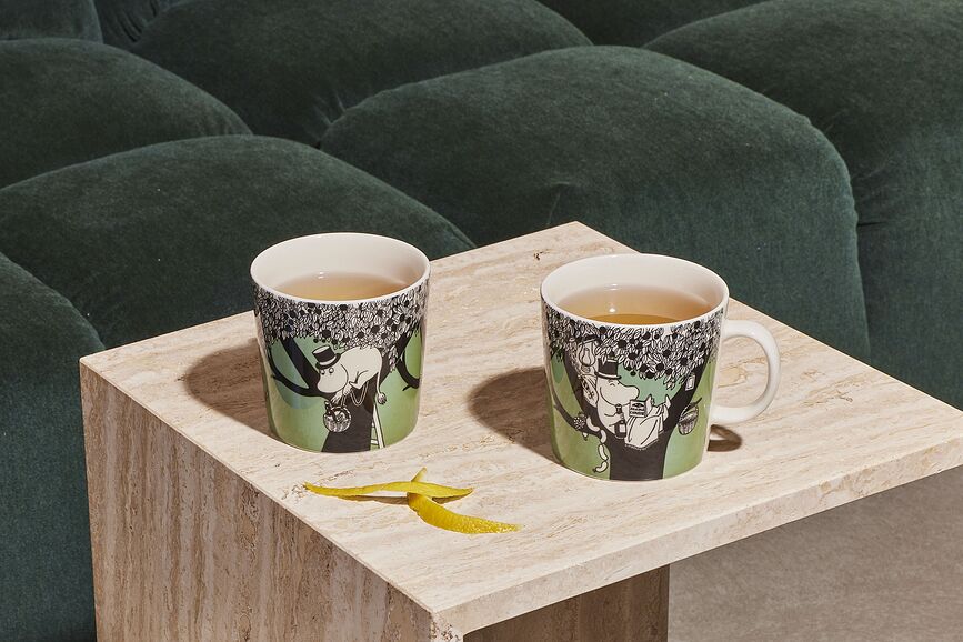 Taza Moomin Arabia Finland, 400 ml, celeste