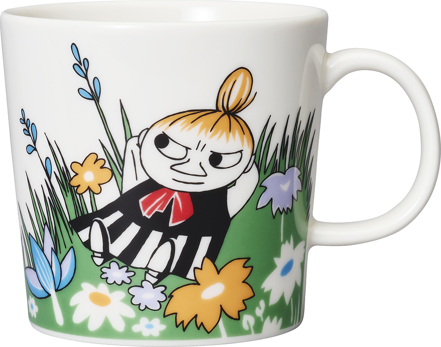 Taza Arabia Finland Mumin, diseño Pequeña Mi y Pradera