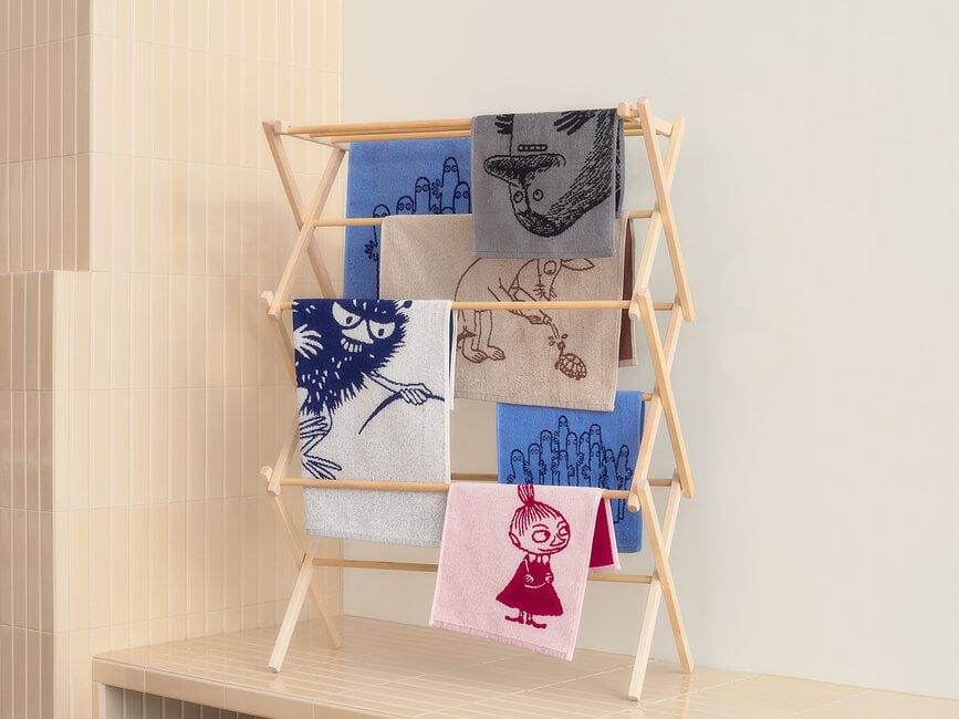 Toalla Arabia Finland Moomin Buka, 30 x 50 cm, gris