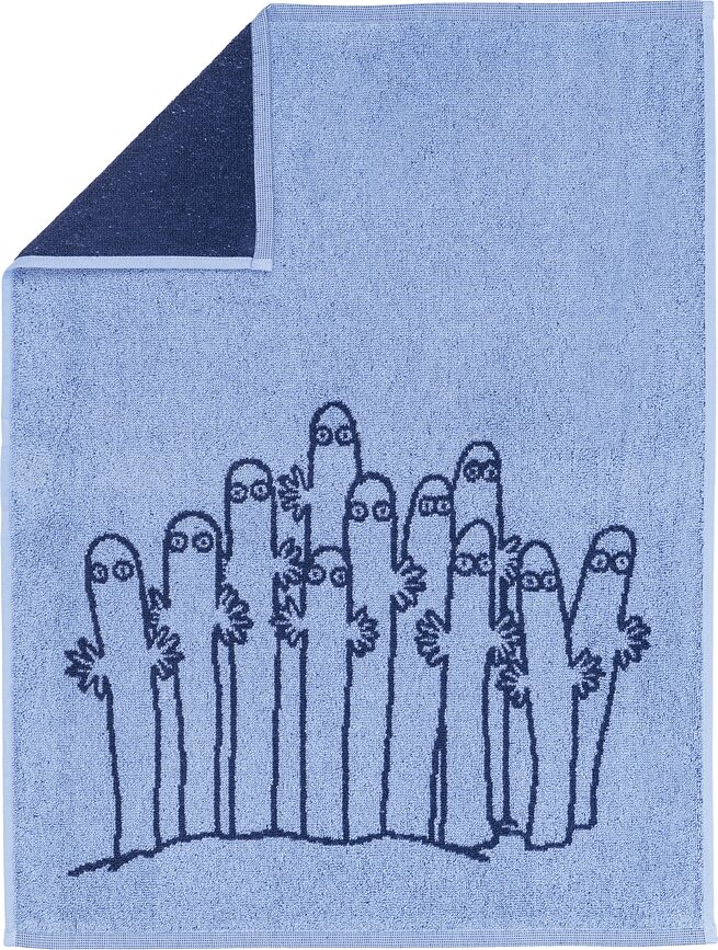Toalla Arabia Finland Moomin Hattifatteners, 50 x 70 cm, azul