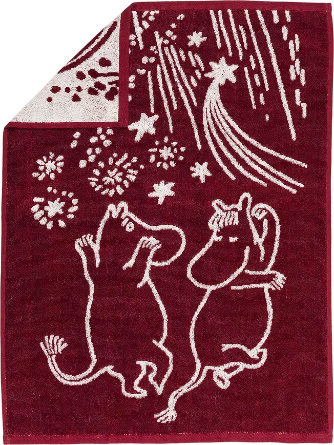 Toalla Arabia Finland Muminki Festive Moments, 50 x 70 cm, blanca
