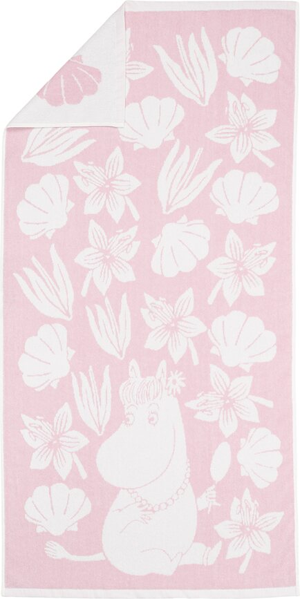 Toalla Arabia Finland Muminki Seashells, 70 x 140 cm, rosa