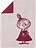 Toalla Arabia Moomin, diseño Little My, 50 x 70 cm, rosa