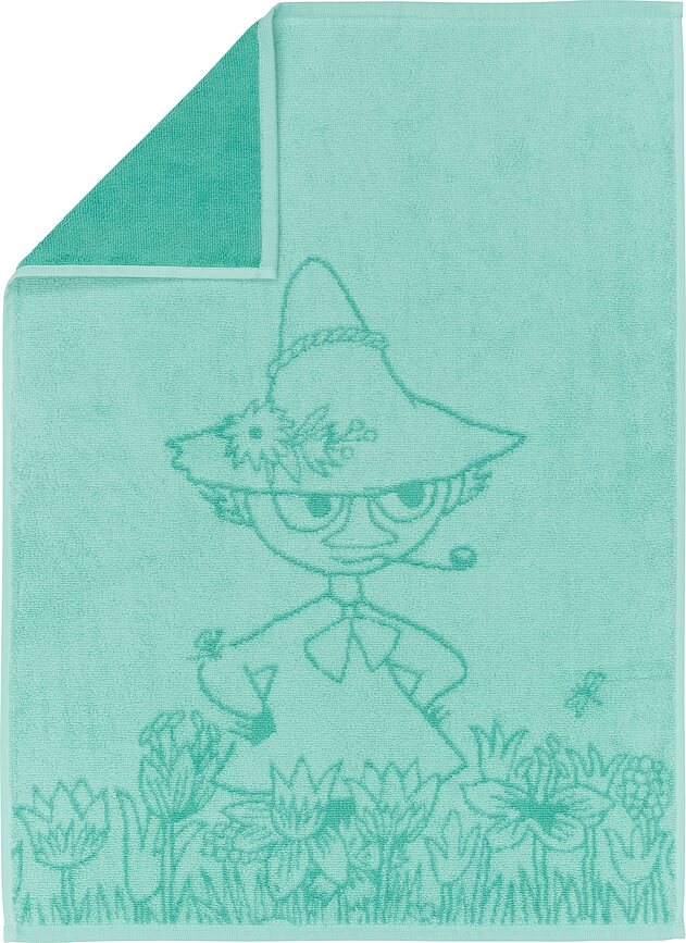 Toalla de algodón Arabia Finland Moomin Snufkin, 50 x 70 cm, menta