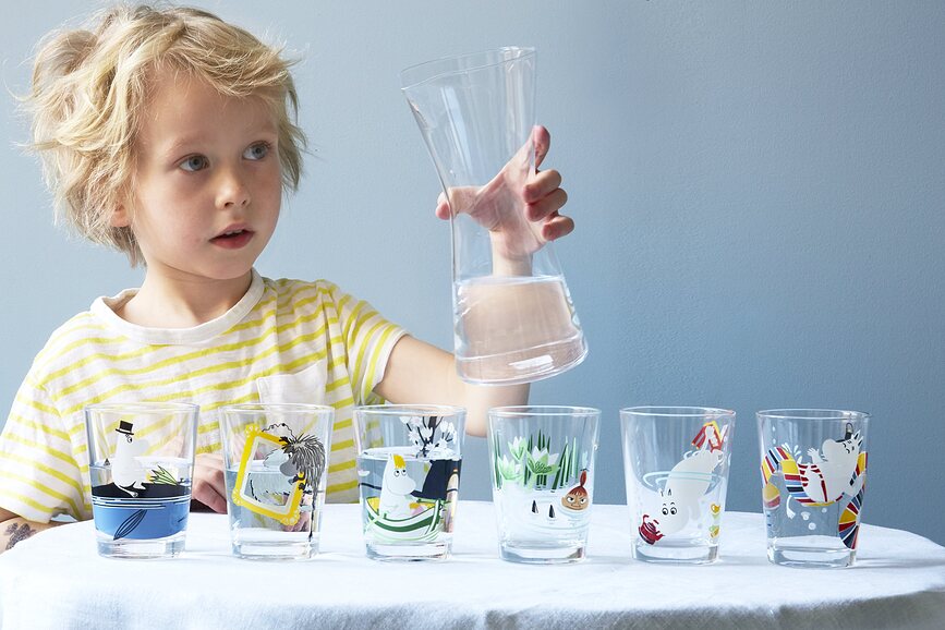 Vaso Moomin, diseño Mamá Mumin, Arabia Finland