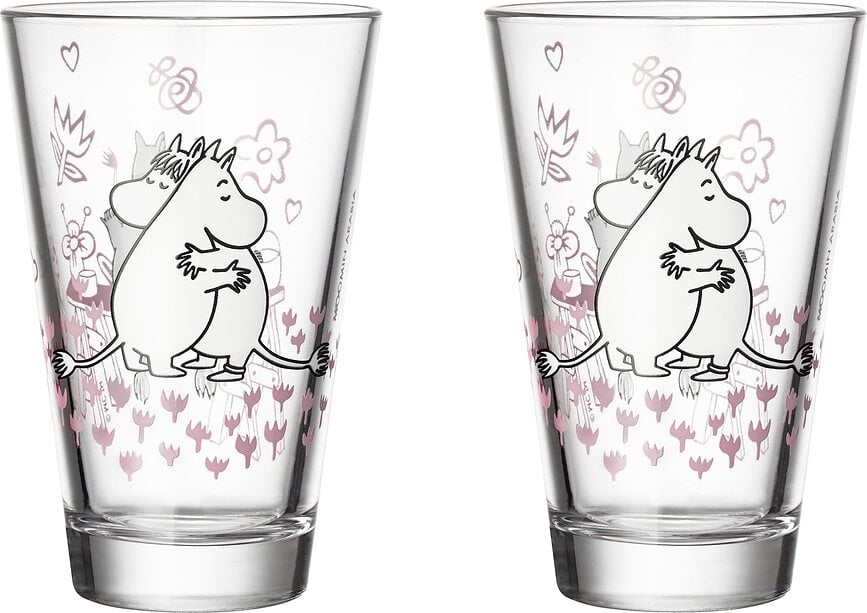 Vasos Arabia Finland Moomin 'Love 30' 300 ml, 2 unidades