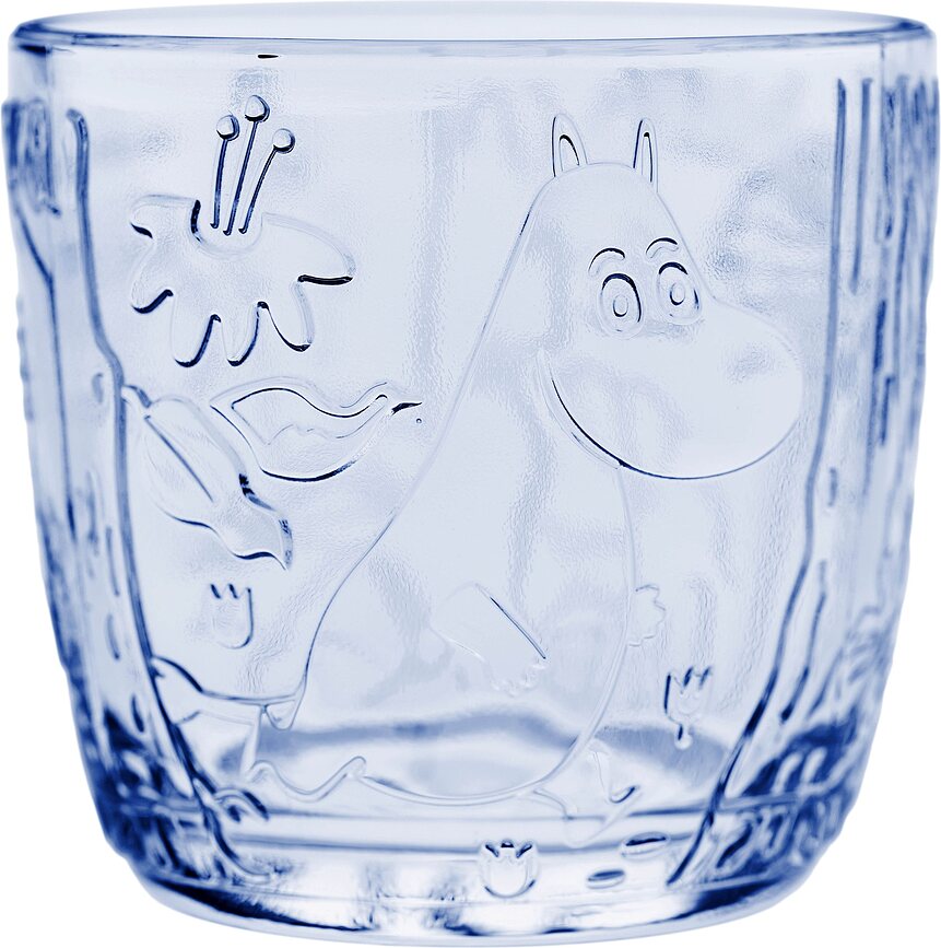 Verres Arabia Finland Moomin 280 ml, bleus, lot de 2