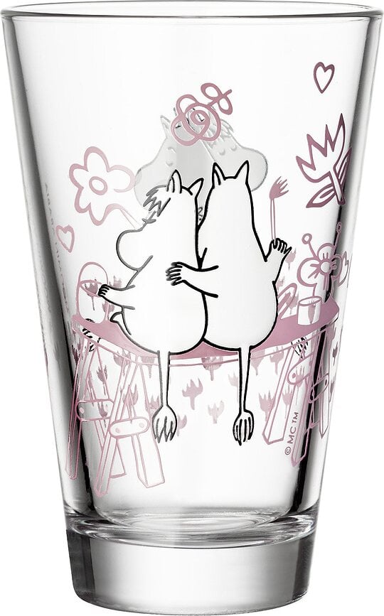 Verres Arabia Finland Moomin 'Love 30' 300 ml, lot de 2