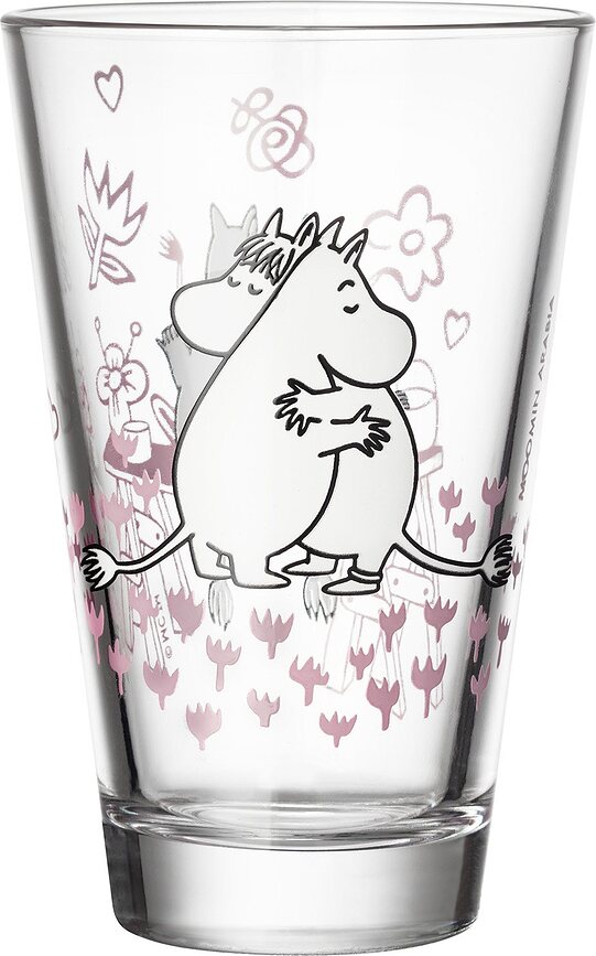 Verres Arabia Finland Moomin 'Love 30' 300 ml, lot de 2