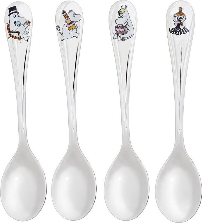 Arabia Finland Muminki Celebration Cuillère à café, Lot de 4