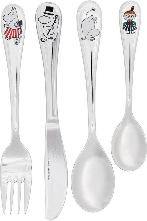 Silver spoon and fork for children