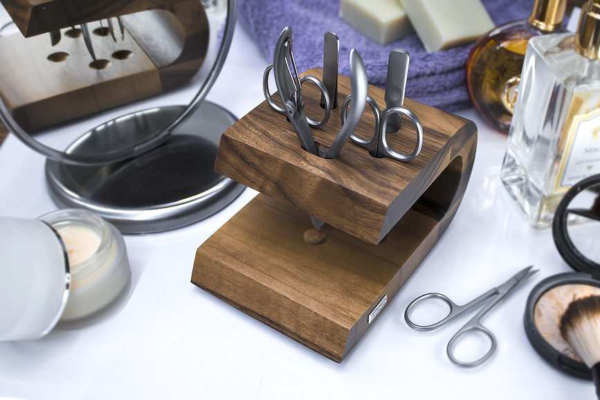 Artelegno Organisateur pour accessoires de manucure, bois de noyer
