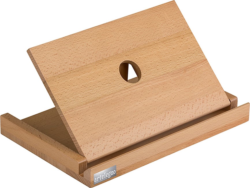 Artelegno Pupitre pour livre de recettes ou tablette, bois de hêtre