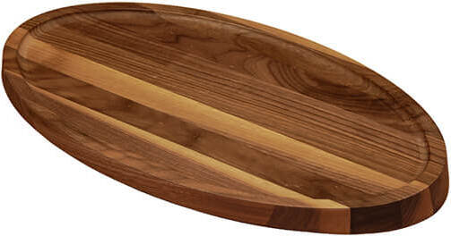 Artelegno Servierbrett oval 31 x 18 cm, Walnussholz