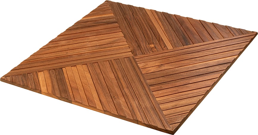 Bajo plato de madera de nogal Artelegno, 33 x 33 cm