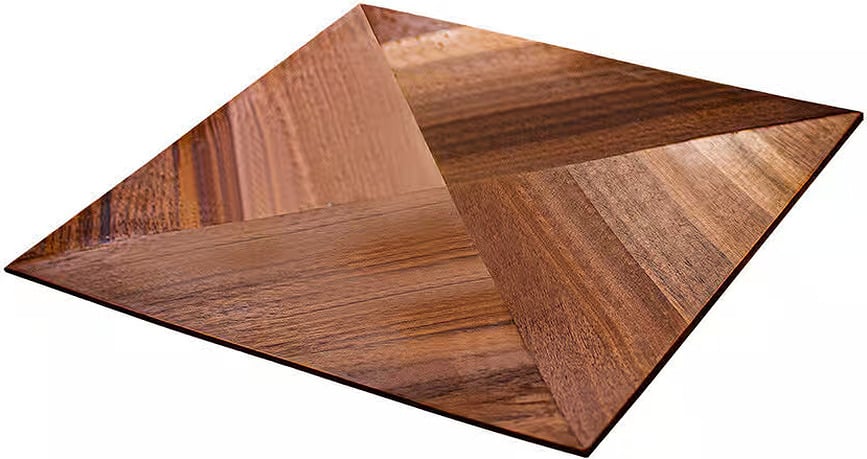 Bajo plato de madera de nogal Artelegno, 33 x 33 cm