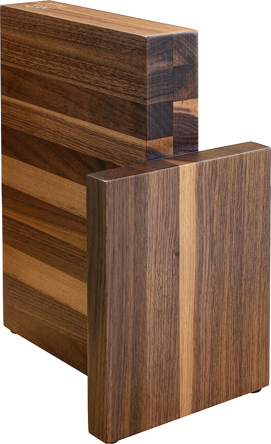 Bloque de Cuchillos magnético Artelegno 6, de madera de nogal