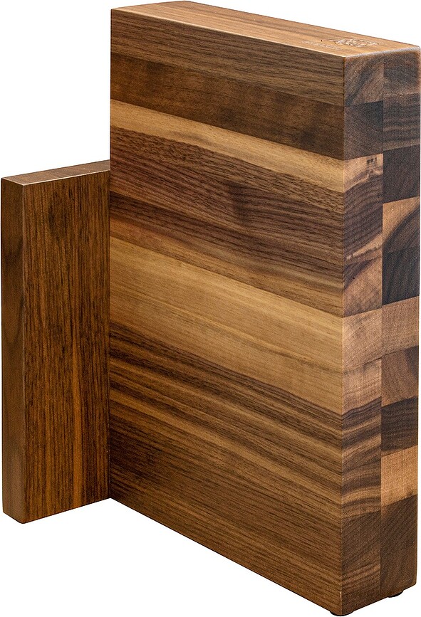 Bloque de Cuchillos magnético Artelegno 6, de madera de nogal