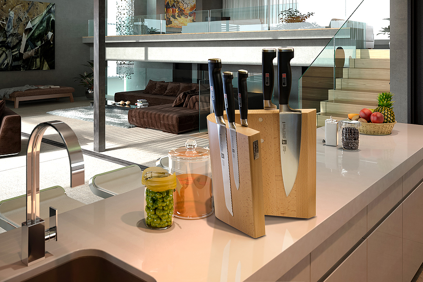 Grand Prix Stalak za Noževe magnetski bukov