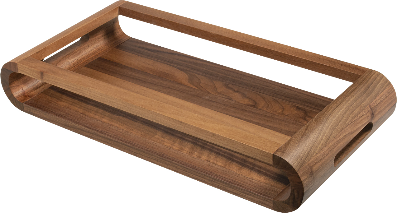 Vasd Serviertablett 43 cm aus Walnussholz