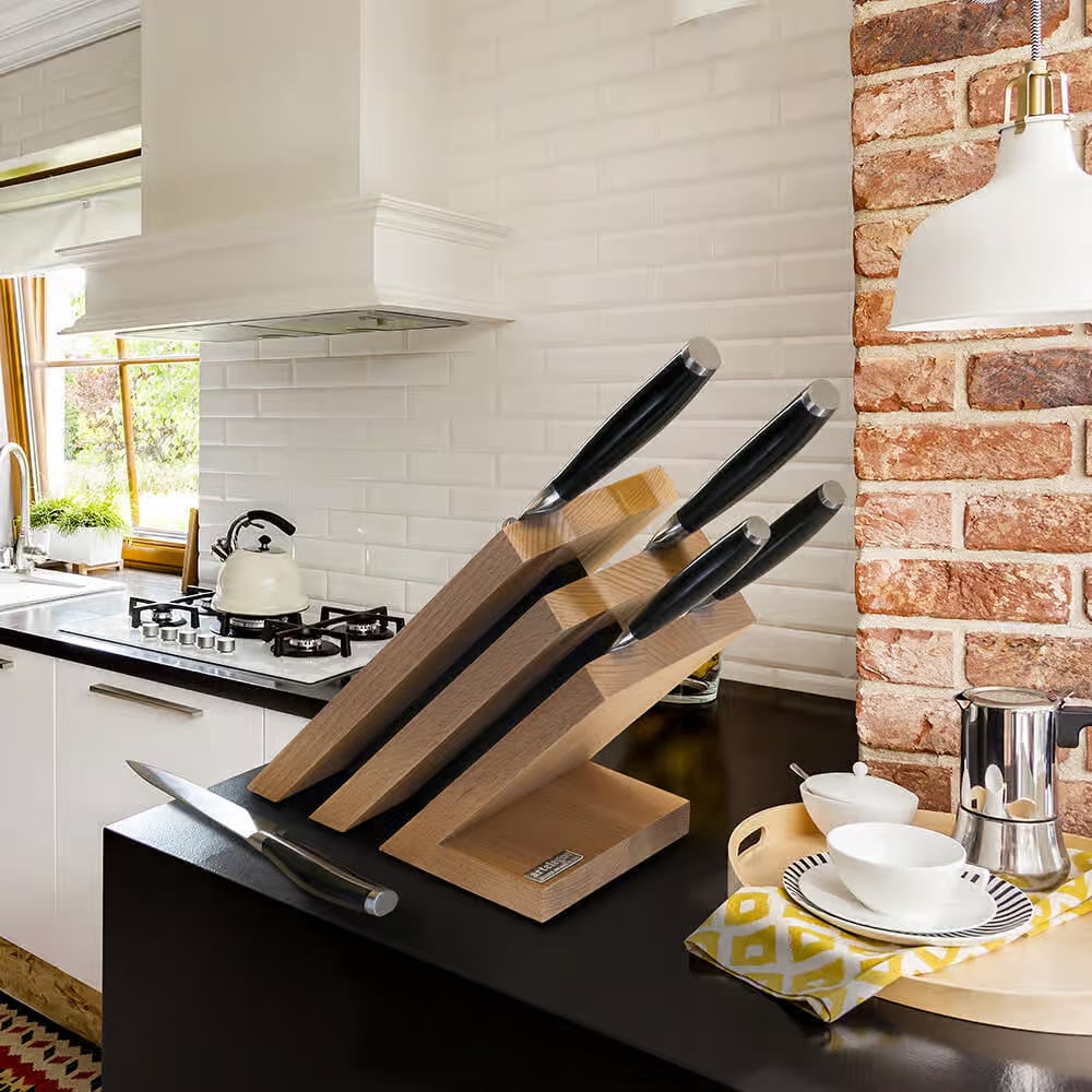 Venezia II 3 Knife block Artelegno AL87 FormAdore