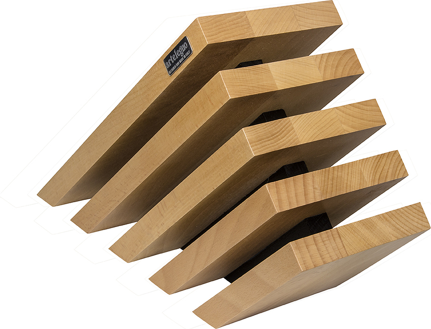 Venezia II Blok za nože magnetni, bukov les, za 5 nožev