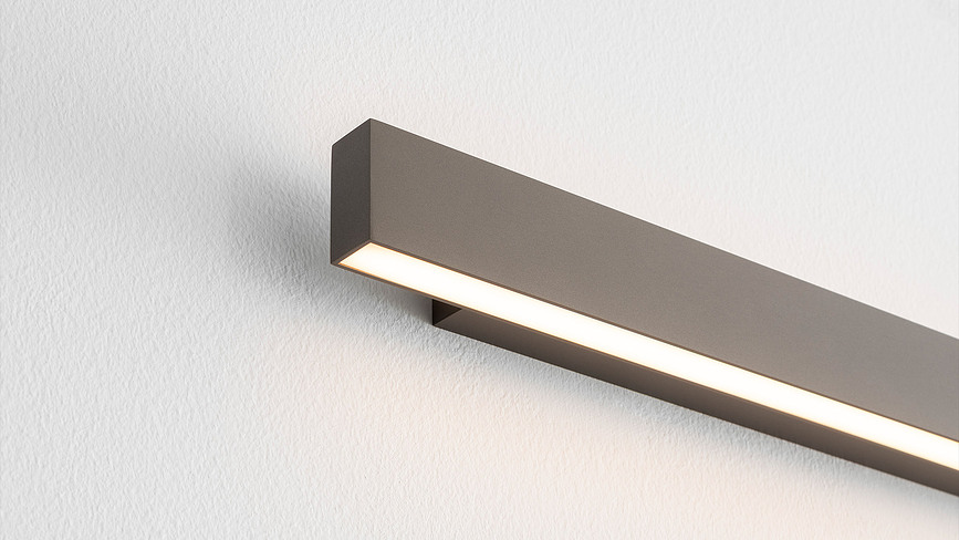 Aplique de pared A.24, 2700K, 60 cm, blanco