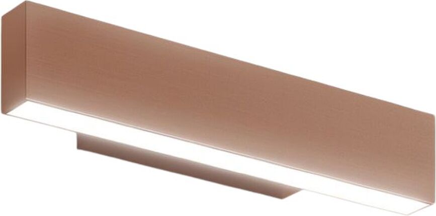 Aplique de pared de cobre cepillado A.24, 30 cm, luz cálida 2700K