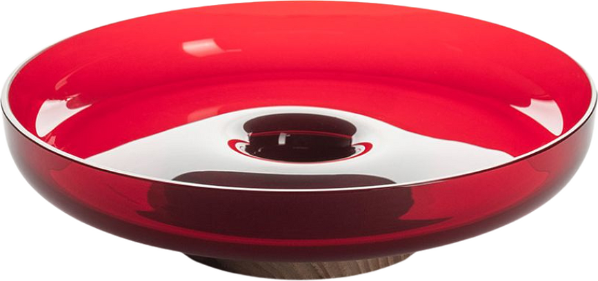 Bol decorativo Bontà, 26 cm, rojo