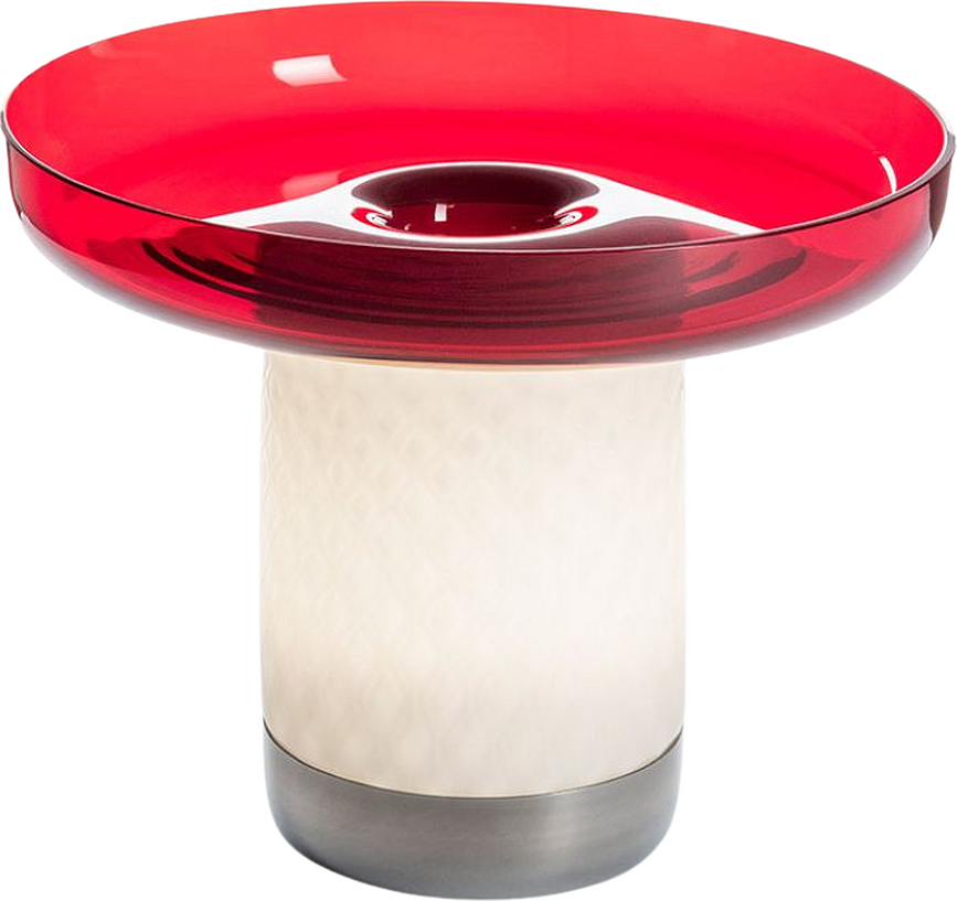 Bontà Lampe de Table sans fil, 21,4 cm, rouge