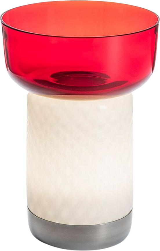 Bontà Lampe de Table sans fil, 26,4 cm, rouge