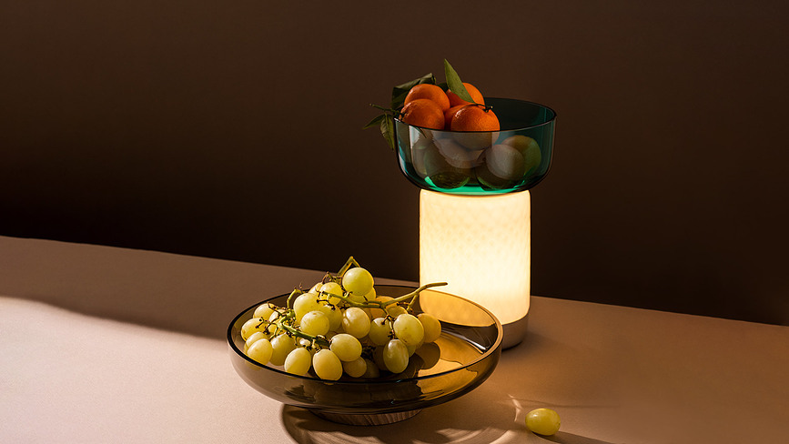 Bontà Lampe de Table sans fil, 26,4 cm, turquoise