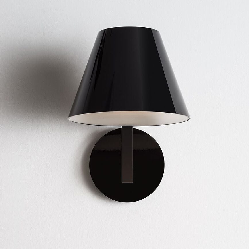Lampe murale, petite, noire