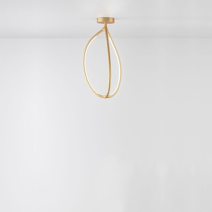 Lámpara colgante Arrival, 70 cm, dorada