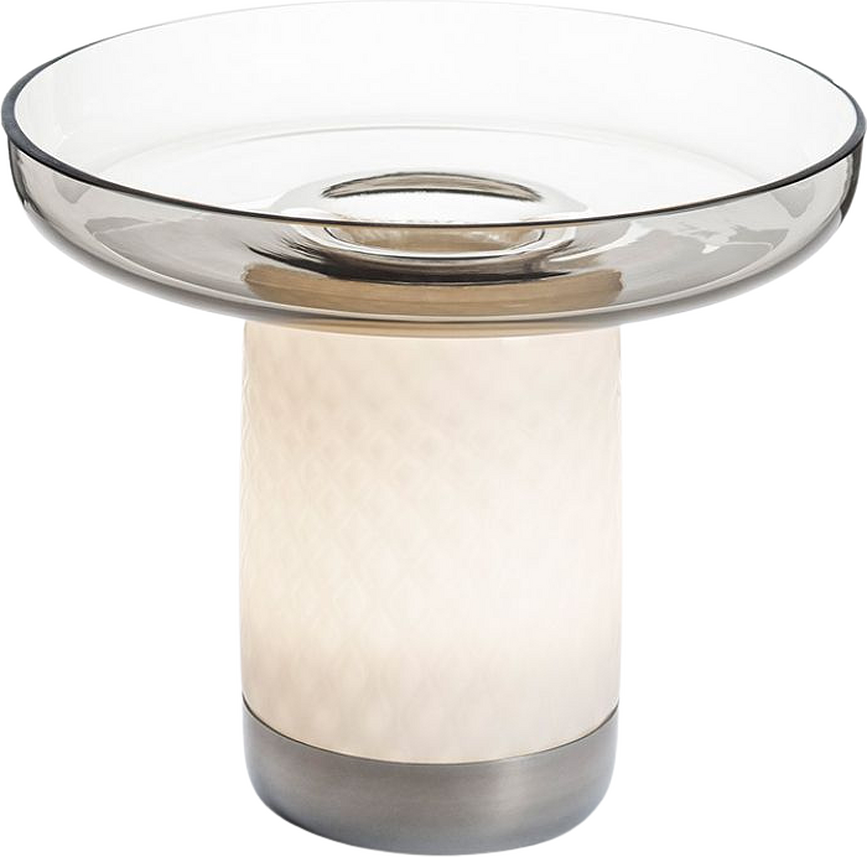 Lámpara de Mesa inalámbrica Bontà, 21,4 cm, gris