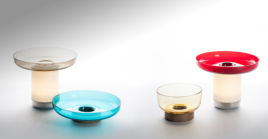 Lámpara de mesa inalámbrica Bontà, 21,4 cm, turquesa