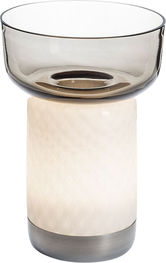 Lámpara de Mesa inalámbrica Bontà, 26,4 cm, gris