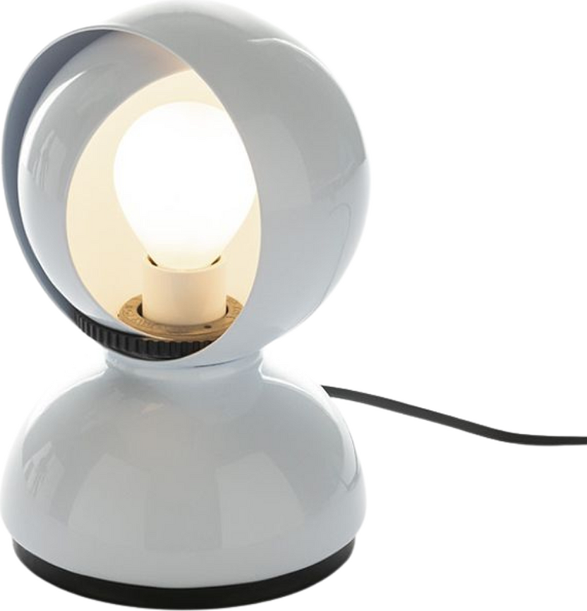 Lámpara de mesa y pared Eclisse, 18 cm, blanca